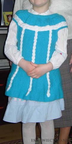 turkusowa tunika